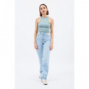 DR DENIM Camisetas Mujer Top Dr. Denim Lara Pale Shore