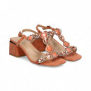 Sandalia Bebe Piedras ante Naranja  ALMA EN PENA