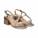 Sandalia Onda Piedras Bronce  ALMA EN PENA