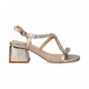 Sandalia Onda Piedras Bronce  ALMA EN PENA