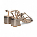 Sandalia Onda Piedras Bronce  ALMA EN PENA