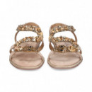 Sandalia Onda Pedreria ante Beige  ALMA EN PENA