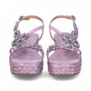 Sandalia Bebe Piedras ante Beige  ALMA EN PENA