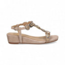 Sandalia Tieitas Nudo ante Beige  ALMA EN PENA