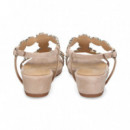 Sandalia Tieitas Nudo ante Beige  ALMA EN PENA