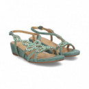 Sandalia Strass Lado ante Verde  ALMA EN PENA