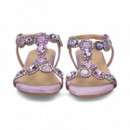 Sandalia Tiritas Nudo ante Lila  ALMA EN PENA