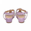 Sandalia Tiritas Nudo ante Lila  ALMA EN PENA