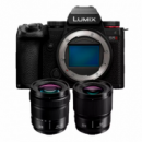 PANASONIC Lumix S5II + Objetivo S 20-60MM + S 50MM F1.8 Negra