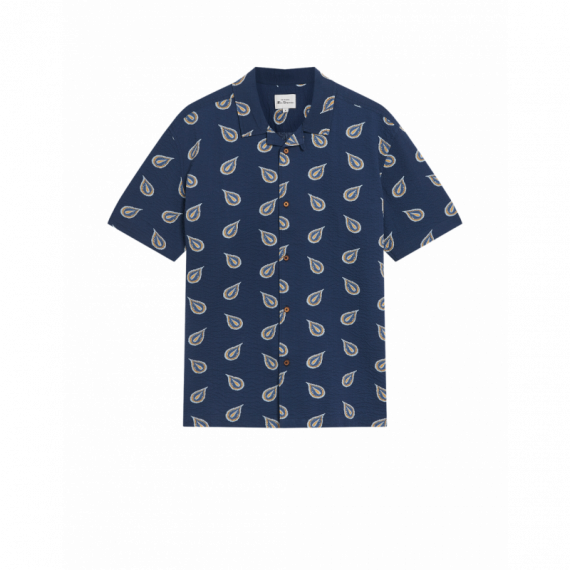 Camisas Camisa BEN SHERMAN Manga Corta Seersucker Paisley Print