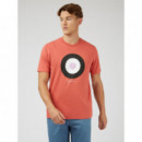 Camisetas Hombre Camiseta BEN SHERMAN Signature Target Raspberry