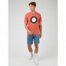 Camisetas Hombre Camiseta BEN SHERMAN Signature Target Raspberry