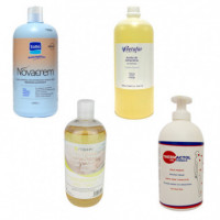 Pack novacrem 1L, aceite de almendras sin perfume, aceite limón y Thermactol gel