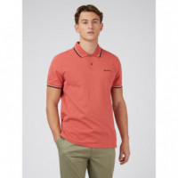 Polos Polo Signature BEN SHERMAN Raspberry