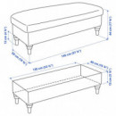 Esseboda Banco/almacenaje Knaback Antracita  IKEA