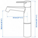 Brogrund Grifo/alto Lavabo Cromado  IKEA