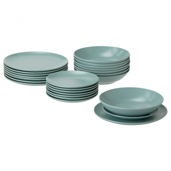 Fargklar Vajillla 24 Piezas Mate Turq Claro  IKEA