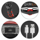 Casco Patinete Safe&go Negro L Movilidad Urbana Led  GRIDINUX