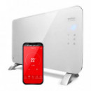 Radiador Eléctrico Cristal 1500W Calefacción Wifi App  GRIDINUX