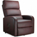 Sillón Relax Masaje Eléctrico Elevador Marrón  GRIDINUX