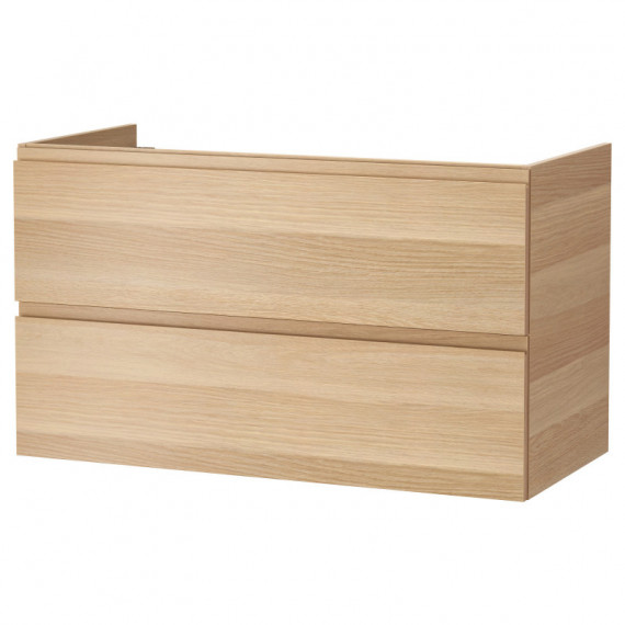 Godmorgon Armario Lavabo 2 Cajones 100X47X58 Roble  IKEA