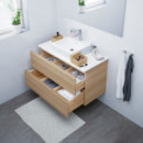 Godmorgon Armario Lavabo 2 Cajones 100X47X58 Roble  IKEA