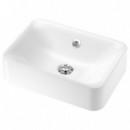 Horvik Lavabo Encimera 45X32 Blanco  IKEA