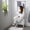 Hemnes Banco/toallero 4 Ganchos 64X37X173 Blanco  IKEA