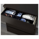 Malm Comoda 4 Cajones 80X100 Negro-marron  IKEA