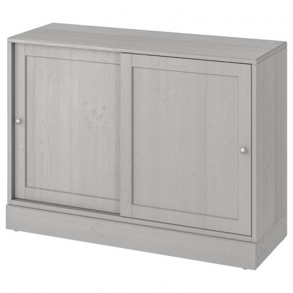 Havsta Armario/zocalo 121X47X89 Gris  IKEA