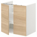 Enhet B Armario Lavabo con Baldas 60X40X60 Blanco  IKEA