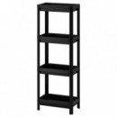 Vesken Estanteria 36X23X100 Negro  IKEA