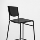 Stig Taburete Alto/respaldo 63 Negro/negro  IKEA