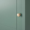 Olderdalen Mesa de Noche 47X43 Verde Grisaceo/pino  IKEA