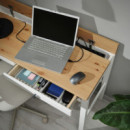 Hemnes ESCRITORIO/2 Cajones 120X47 Tinte Blanco/marron Claro  IKEA