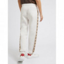 Jogger GUESS Beige Cinta con Logo Pb