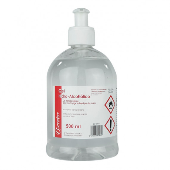 Gel hidroalcohólico 500 ml - 3 Unidades