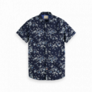 Camisas Camisa SCOTCH & SODA de Manga Corta con Estampado Completo