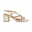 Sandalia Tiras Cruzadas Charol Blanco  BIBI LOU