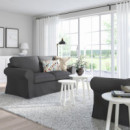 Ektorp Funda Sofa 2 Plazas Hallarp Gris  IKEA