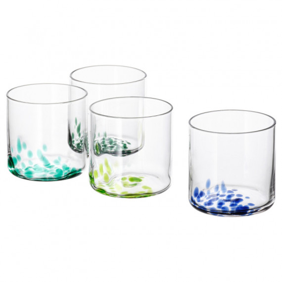 Omsesidig Vaso 30 Cl Vidrio Colores X4  IKEA