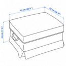 Ektorp Armazon Reposapies sin Tapizar  IKEA