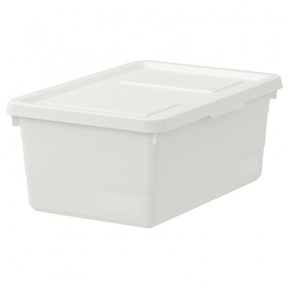 Sockerbit Caja/tapa 38X25X15 Blanco  IKEA
