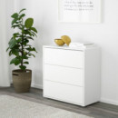 Eket ARMARIO/3 Cajones 70X35X70 Blanco  IKEA