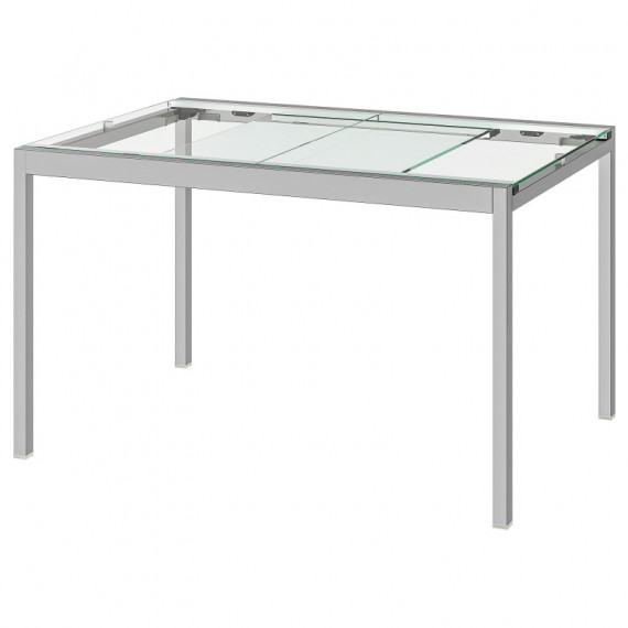 Glivarp Mesa Extensible 125/188X85 Transparente/cromado  IKEA
