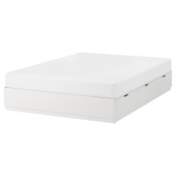 Nordli Cama/almacenaje 140X200 Blanco  IKEA