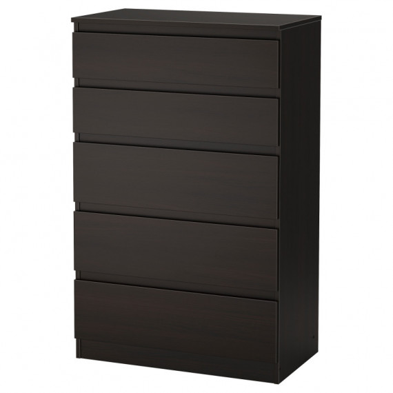 Kullen Comoda 5 Cajones 70X112 Negro-marron  IKEA