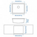 Kilsviken Freg 1 Seno 56X46 Negro  IKEA