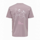 ONLY&SONS Camisetas Hombre Camiseta Only & Sons Pink Panther Nirvana