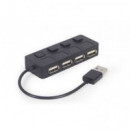 GEMBIRD Hub USB 2.0 4 Puertos con Interruptor
